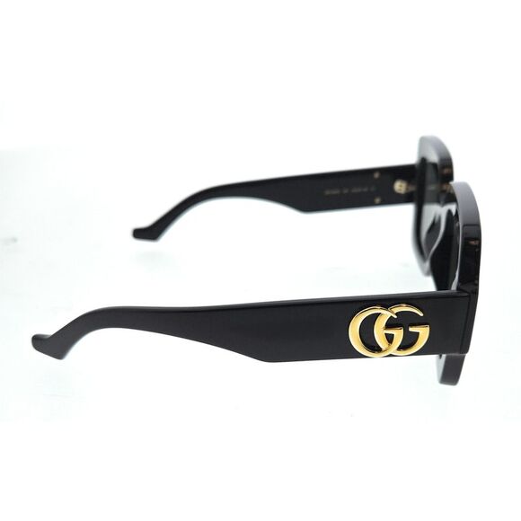 Gucci GG1547S-001 Black Grey Square Sunglasses - Picture 3 of 4